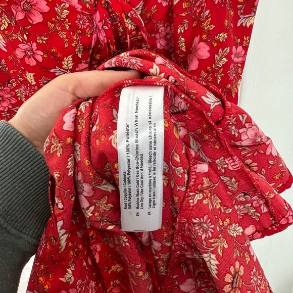 Band of the free red floral tiered babydoll dress - Picture 4 of 6